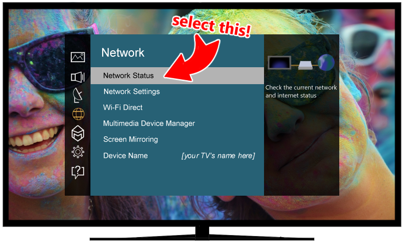 select network status 2